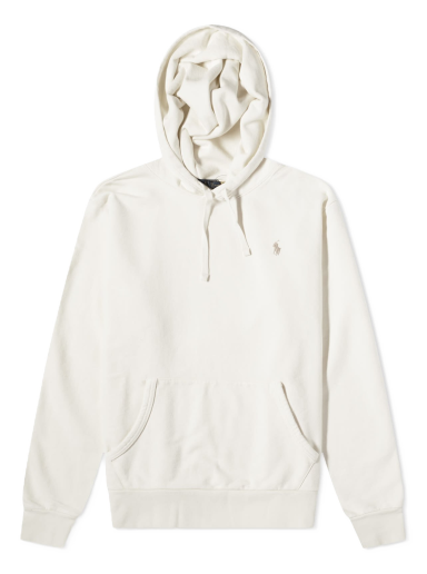 Sweatshirt Polo by Ralph Lauren Loopback Fleece Hoodie Vit | 710916690003