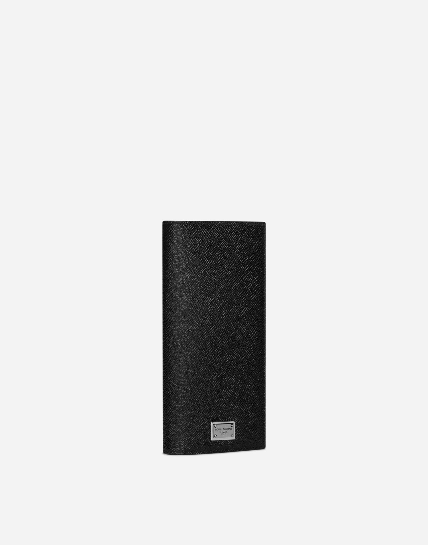 Plånbok Dolce & Gabbana Calfskin Vertical Wallet With Logo Tag Svart | BP2573AG21980999, 1