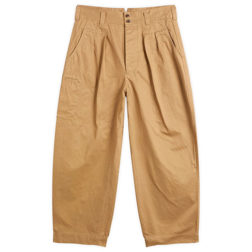 Byxor Comme des Garçons Garment Dyed Chino Trousers, Size Medium Beige | HP-P019-W25-2