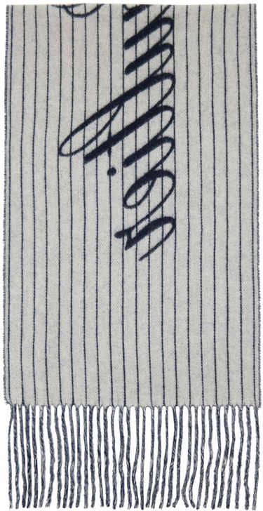Halsduk Jean Paul Gaultier Jean Paul Gaultier 'The Striped' Wool Scarf Mörkblå | 24/30-U-EC038P-C551-5901, 1