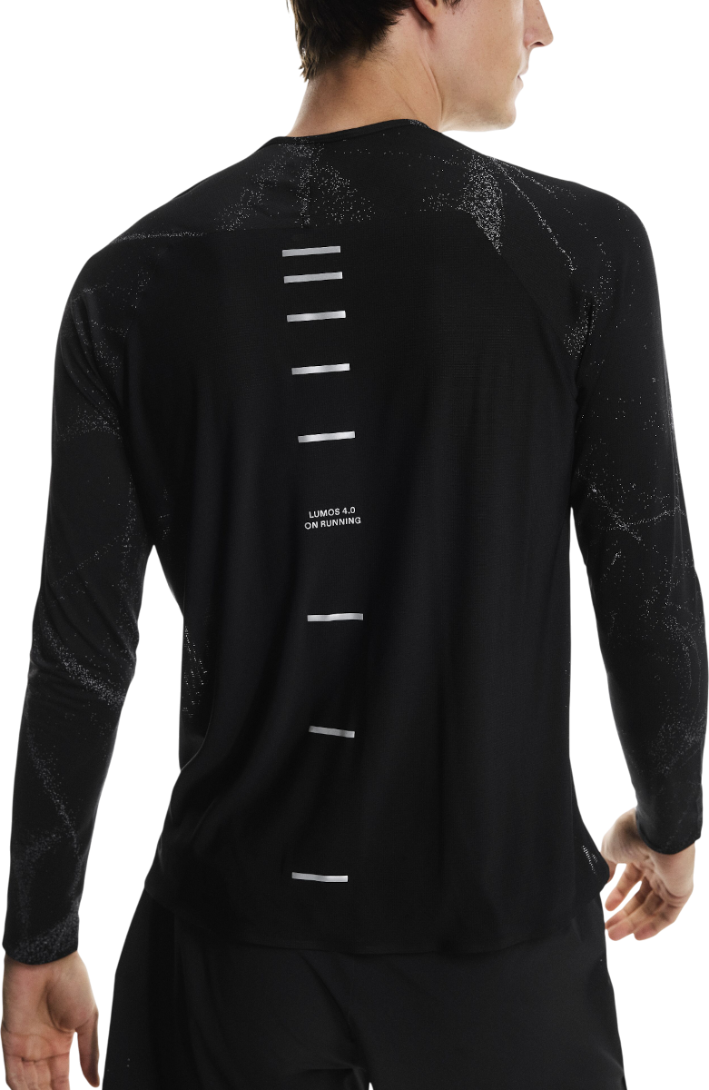 T-shirt On Running Performance Reflective Long-Sleeve T-Shirt Lumos Svart | 1mf30230553, 1