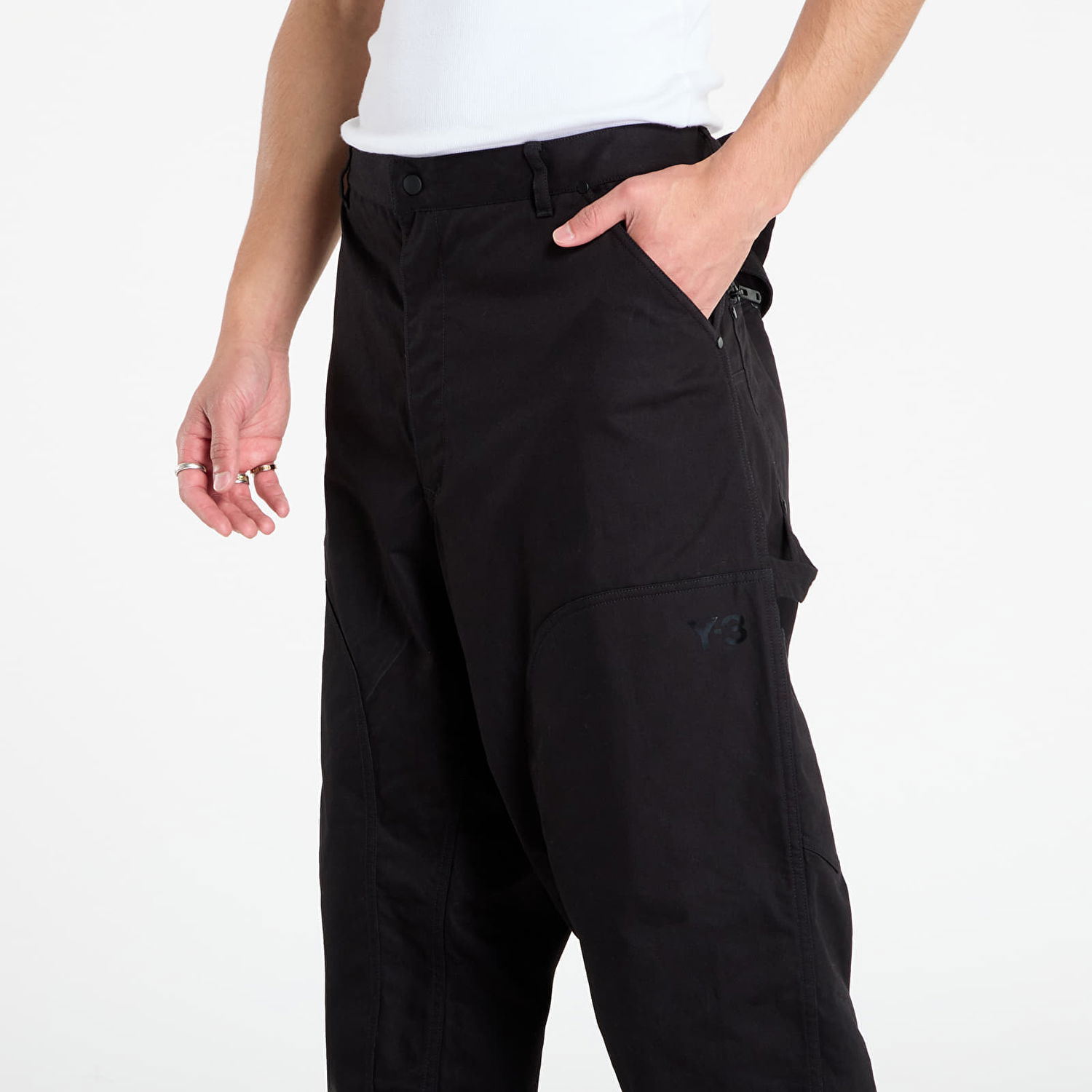 Byxor Y-3 Y-3 Twill Pants Svart | JW4622, 1