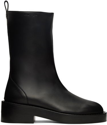 Sneakers och skor Courrèges Leather Platform Boots Svart | 323SAB012CV0021, 0