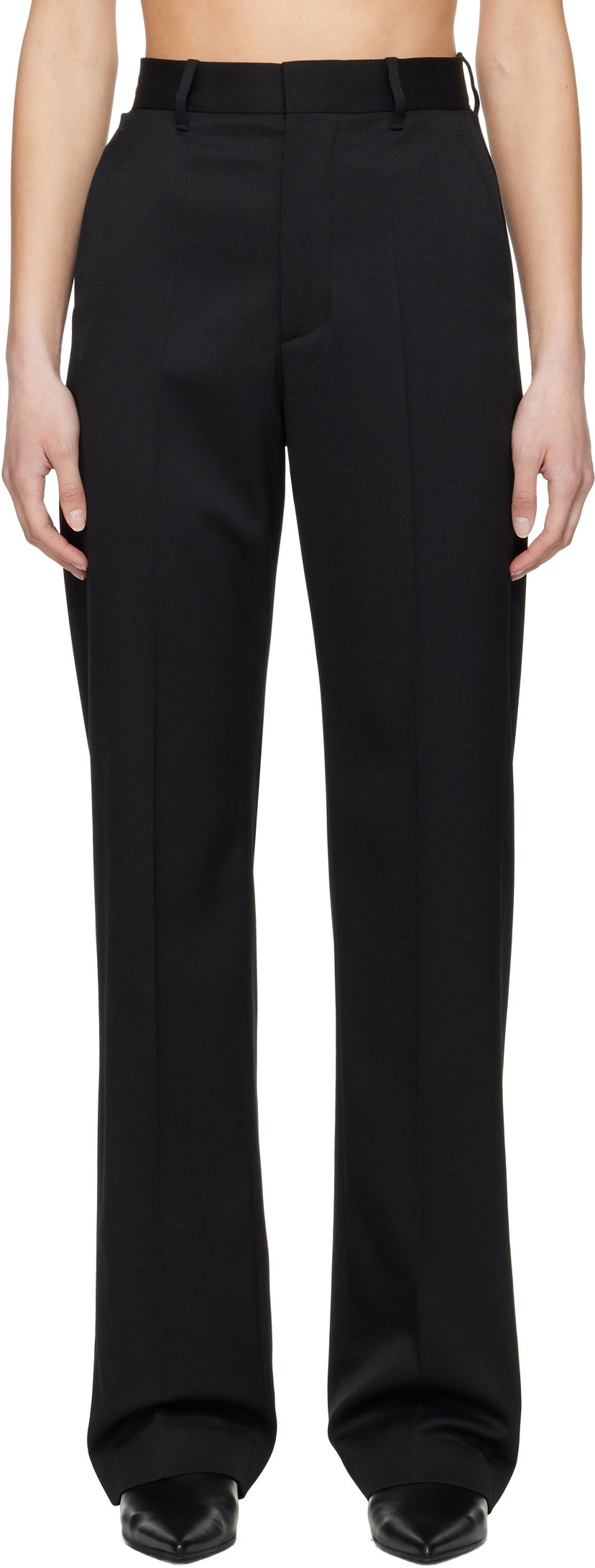 Byxor Maison Margiela MM6 Maison Margiela Tailoring Wool Blend Trousers Svart | S62KB0224 S47848