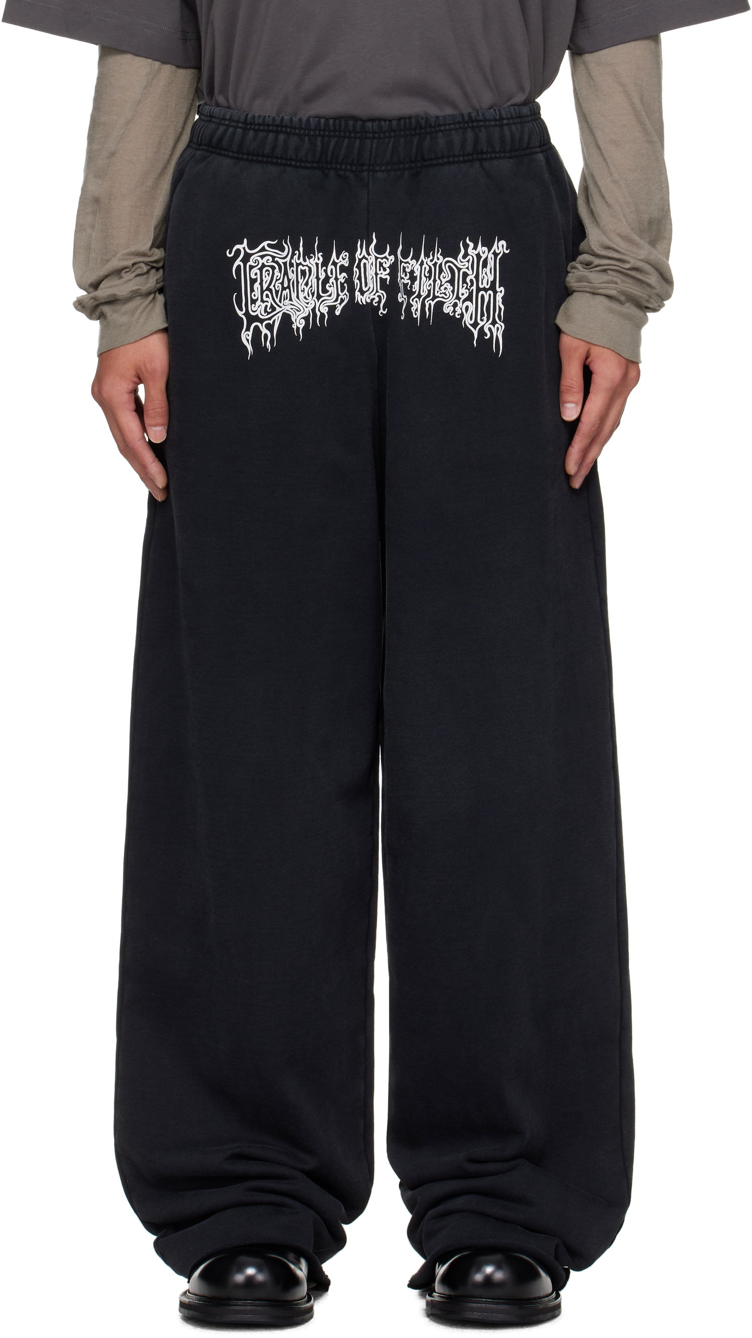 Träningsbyxor VETEMENTS Vetements Cradle of Filth Baggy Sweatpants Svart | UCF76SP100B, 0