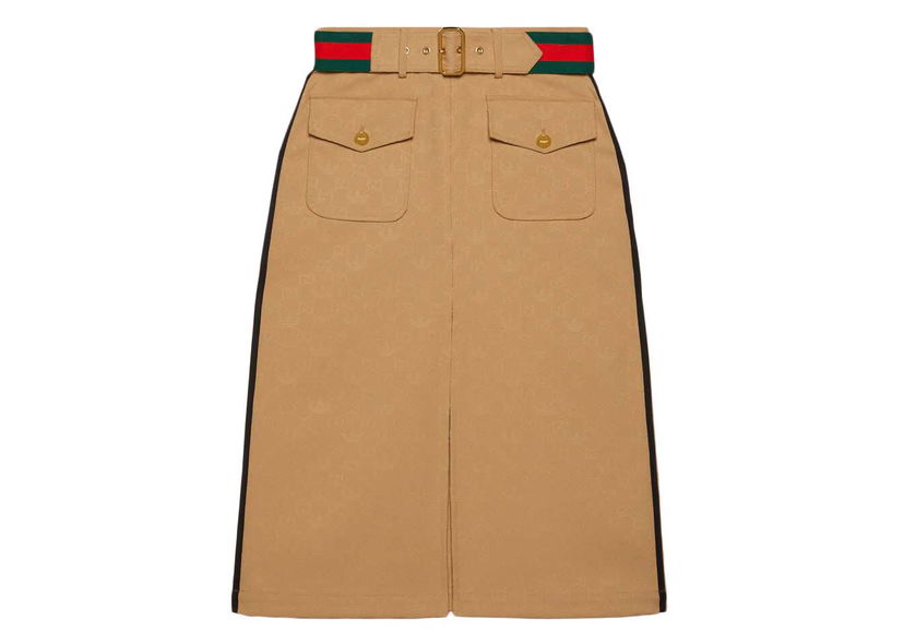 Kjol Gucci adidas x Jacquard Skirt Beige Beige | 702988 ZAI22 2387