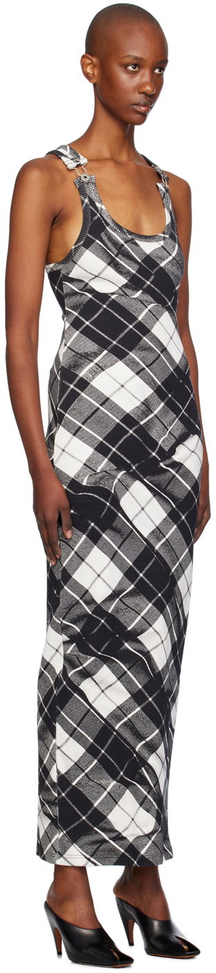 Klä Jean Paul Gaultier Gaultier Tartan Maxi Dress Svart | 24/31-F-RO302-J565-000201, 1