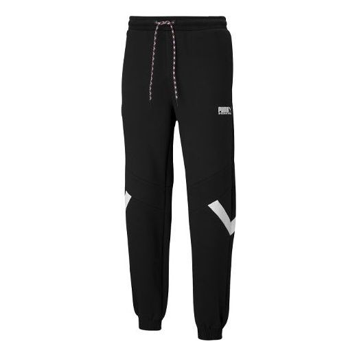 Träningsbyxor Puma Casual Drawstring Long Pants Svart | 531336-01