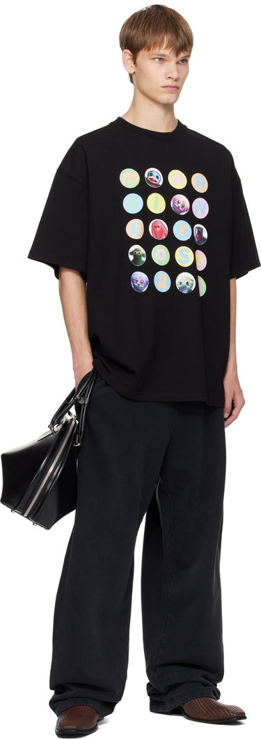 T-shirt Martine Rose Martine Rose Oversized Graphic T-Shirt Svart | 621JE06001J, 3