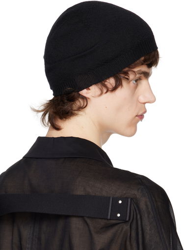 Mössa Rick Owens Rick Owens Hollywood Cashmere Beanie Svart | RU01E5495 WS, 2