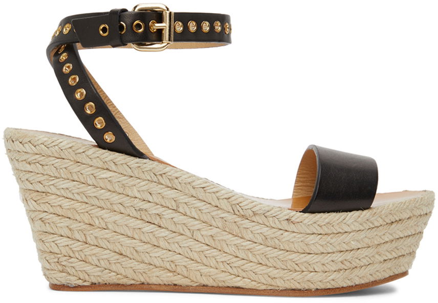 Tillbehör ISABEL MARANT Isabel Marant Messer Wedge Sandals Svart | 22PEP0070-22P063S, 0