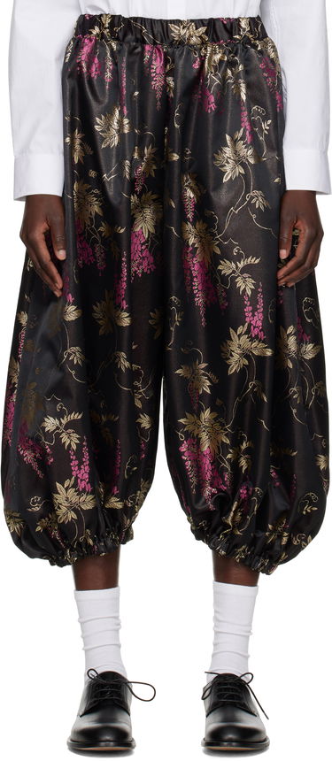Shorts Comme des Garçons Comme des Garçons Jacquard Bloom Balloon Trousers Svart | RO-P003-051-1, 0