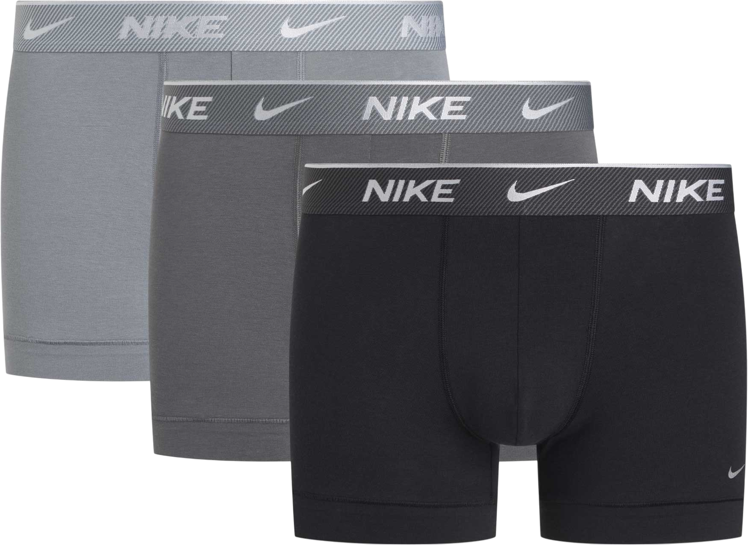 Boxare Nike Nike Cotton Trunk Boxer Shorts (3 Pairs) Grå | ke1008-u91, 0