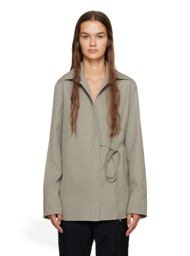Skjorta Jil Sander Wrap Shirt Grå | J02DL0154_J40002