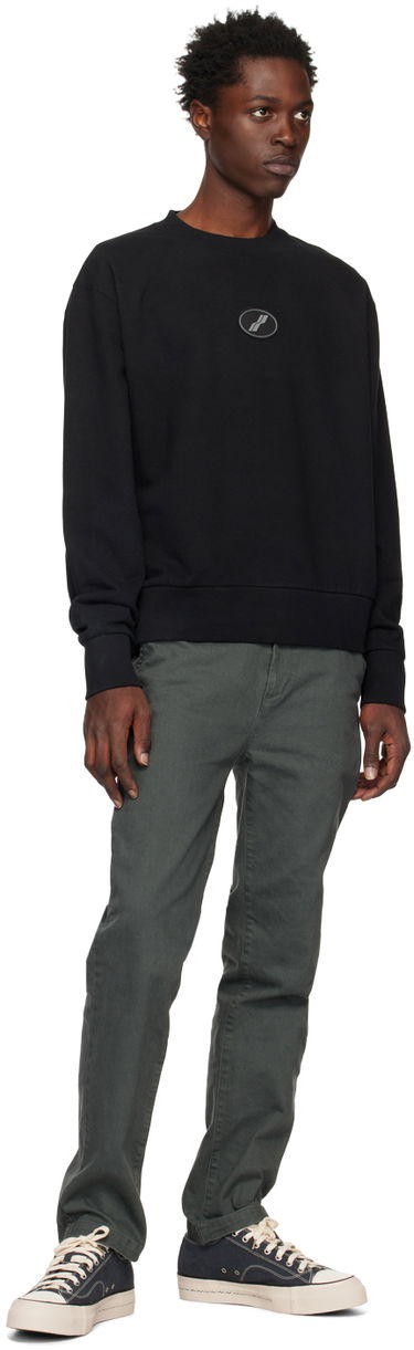 Sweater We11done We11done Symbol Wappen Sweatshirt Svart | WD-TS3-22-719-U-BK, 3