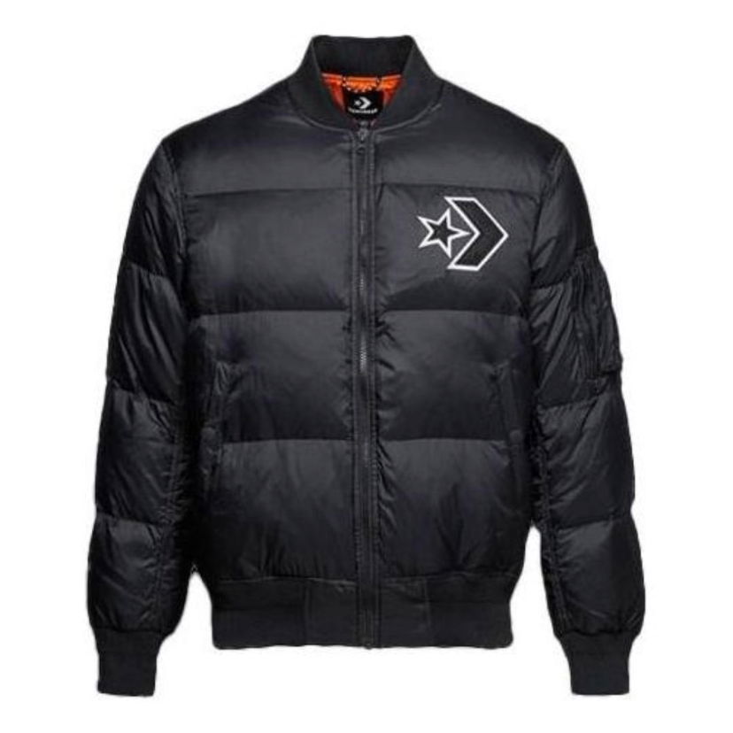 Bomberjacka Converse Star Chevron Down Jacket Svart | 10006883-A01