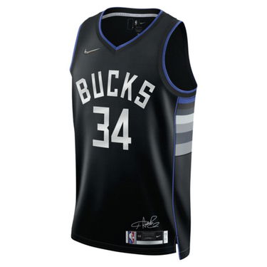 Jersey Nike Giannis Antetokounmpo Bucks Dri-FIT Jersey Svart | DH8058-010, 0