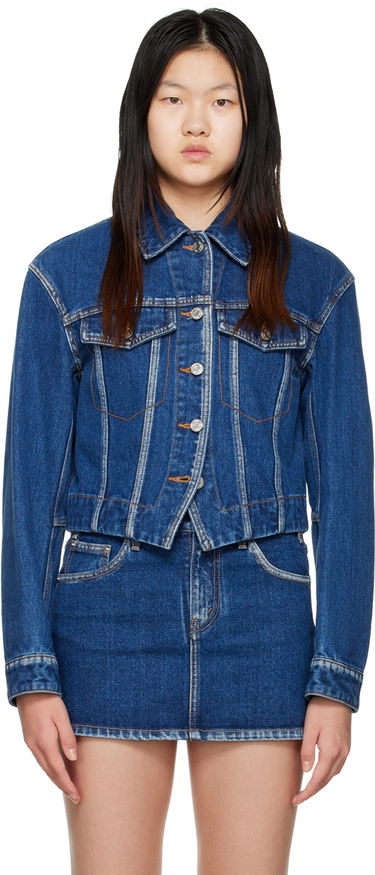 Jacka We11done We11done V-Line Denim Jacket Blå | WD-DJ3-22-330-W-BL, 0