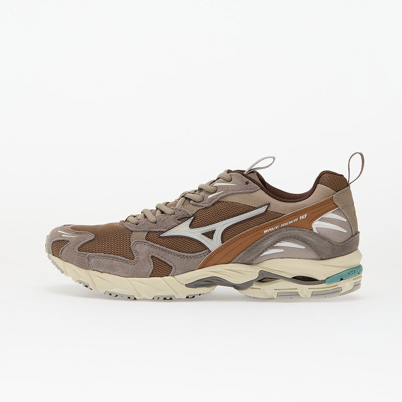 Sneakers och skor Mizuno Wave Rider 10 Fossil/ White/ Thrush Brun | D1GA247108