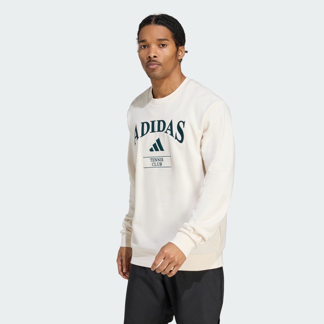 Sweatshirt adidas Performance Heritage Tennis Club Graphic Crewneck Sweatshirt Beige | KA0994, 0