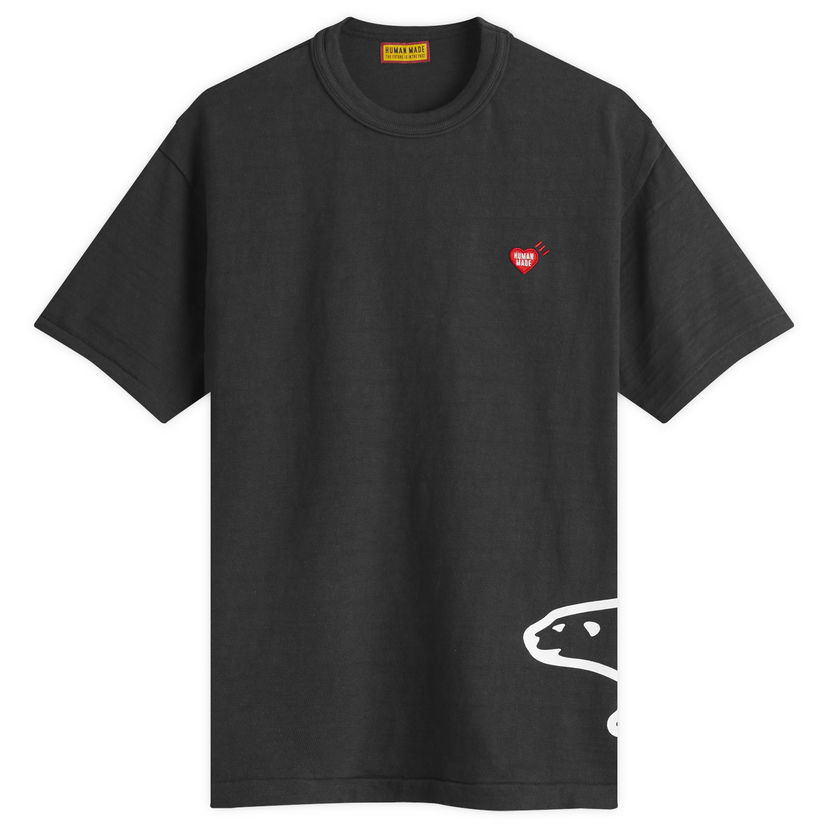 T-shirt Human Made Side Polar Bear Graphic Tee, Size Large Svart | HM29TE004-BLK