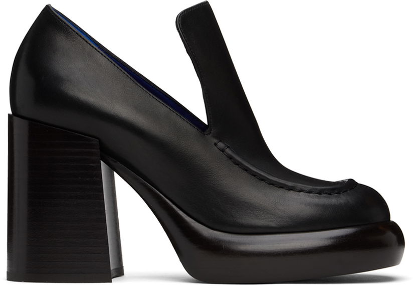 Sneakers och skor Burberry Leather Wedge Heels Svart | 8091974