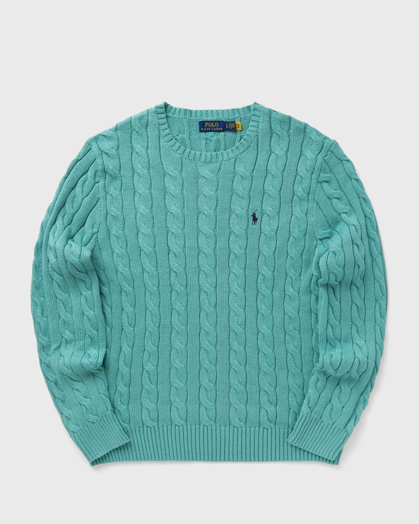 Sweater Polo by Ralph Lauren Cable Knit Pullover Grön | 710775885511