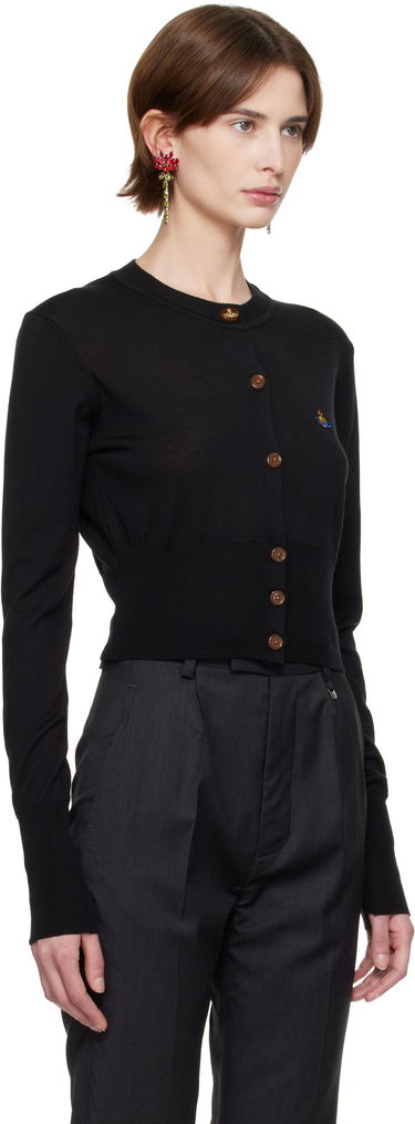 Sweater Vivienne Westwood Vivienne Westwood Bea Cropped Cardigan Svart | 1803002U-Y001A-, 1