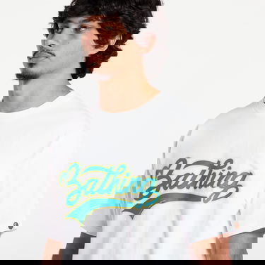 T-shirt BAPE A Bathing Ape Men's Varsity Baseball Logo T-Shirt in White, Size Large | END. Clothing Vit | 001TEK301046M-WHT, 1