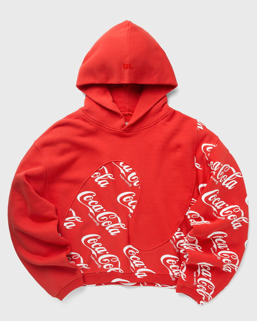 Sweatshirt ERL Swirl Logo Hoodie Röd | ERL08T024