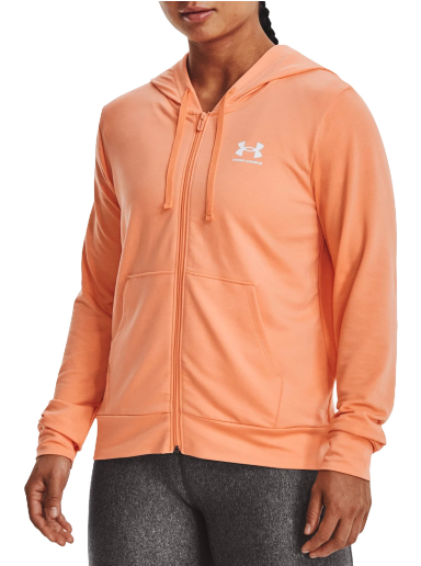 Sweatshirt Under Armour Rival Terry Full-Zip Hoodie Orange | 1369853-868