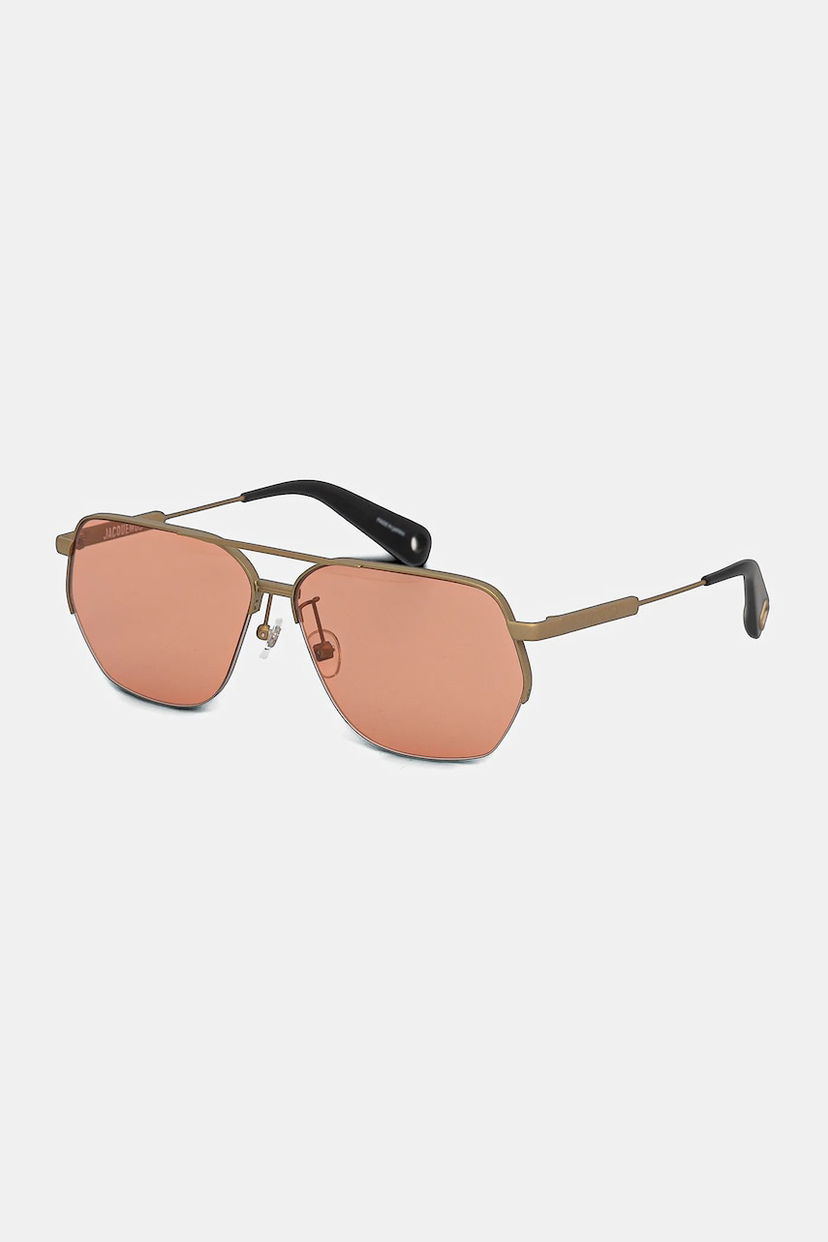 Solglasögon Jacquemus Jacquemus Aviador Sunglasses Brun | JAC67C5SUN