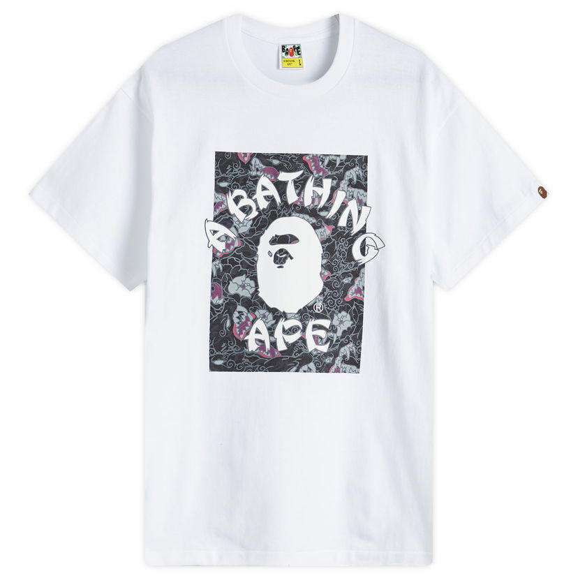 T-shirt BAPE Japanese Tattoo Camo College T-Shirt Vit | 001TEK801027M-WH2