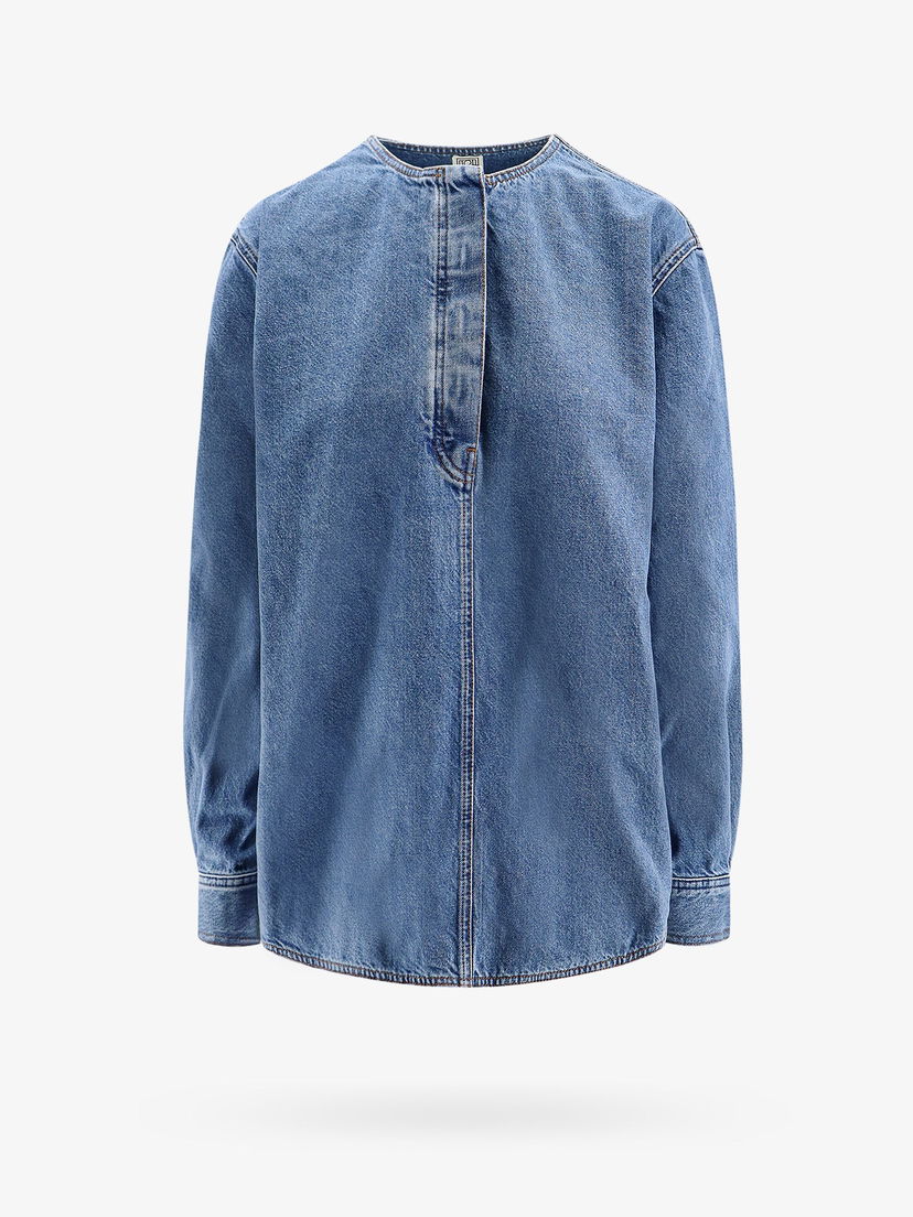 Skjorta TOTEME Denim Shirt Blå | 242WRT1746FB0045167