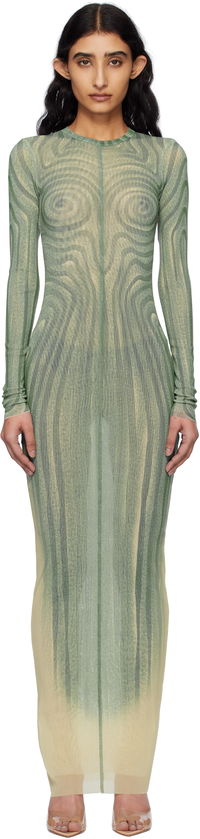 Jean Paul Gaultier 'The Long Spirale' Maxi Dress