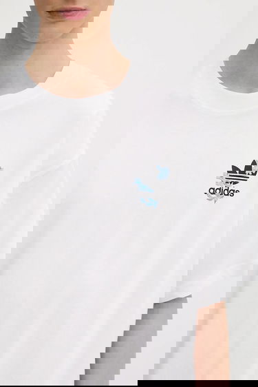 T-shirt adidas Performance Florals Logo Oversized T-Shirt Vit | KE6586, 3