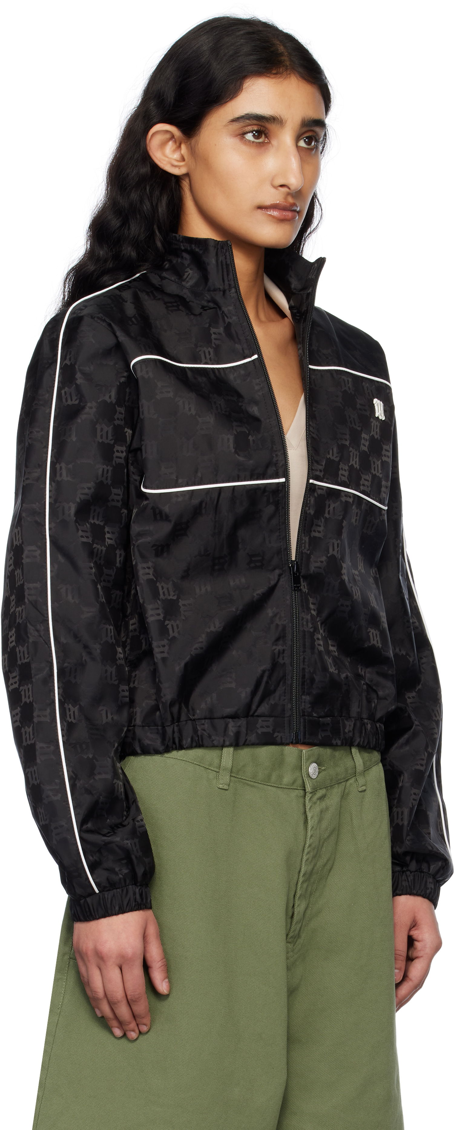 Vindjacka MISBHV MISBHV Monogram Nylon Windbreaker Jacket Svart | 250W402, 1