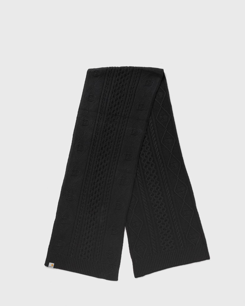 Halsduk Carhartt WIP Knitted Scarf with Pattern Svart | I035474-89.XX