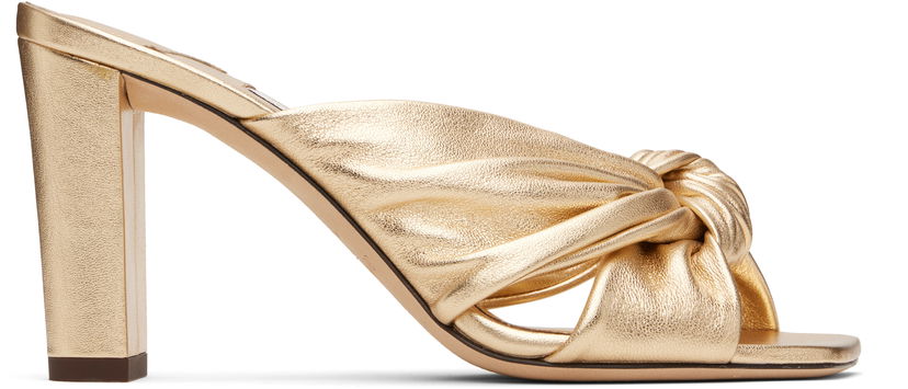 Tillbehör Jimmy Choo Jimmy Choo Avenue 85 Heeled Mules Metallisk | AVENUE 85