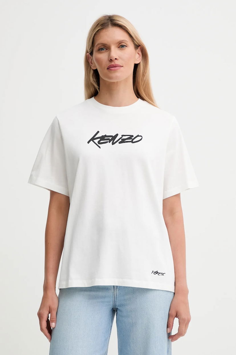 T-shirt KENZO Kenzo x Futura T-Shirt Vit | FF62TS5544SG