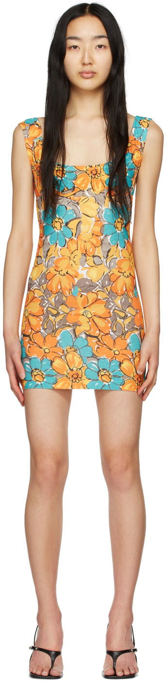 Klä Miaou Miaou Vivi Floral Mini Dress Flerfärgad | 5022-CL-PFO-SCR