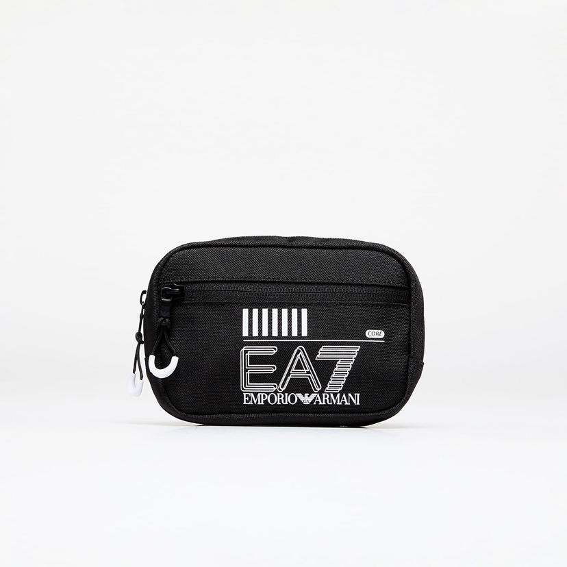 Axelväska Emporio Armani EA7 Unisex Small Pouch Bag Black/ White Logo Universal Svart | 245082CC94002021