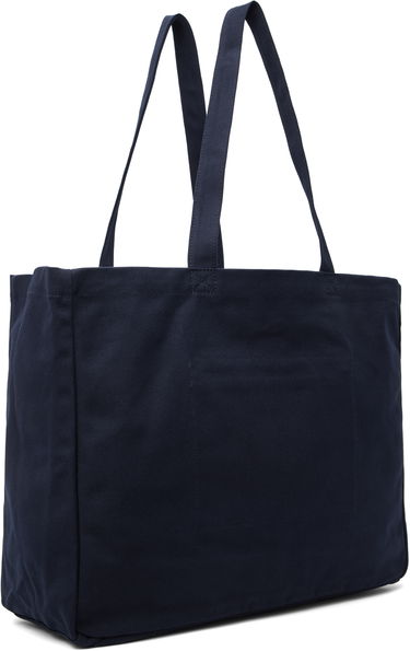 Tygpåse Polo by Ralph Lauren Ralph Lauren Embroidered Canvas Tote Bag Mörkblå | 405945884001, 2