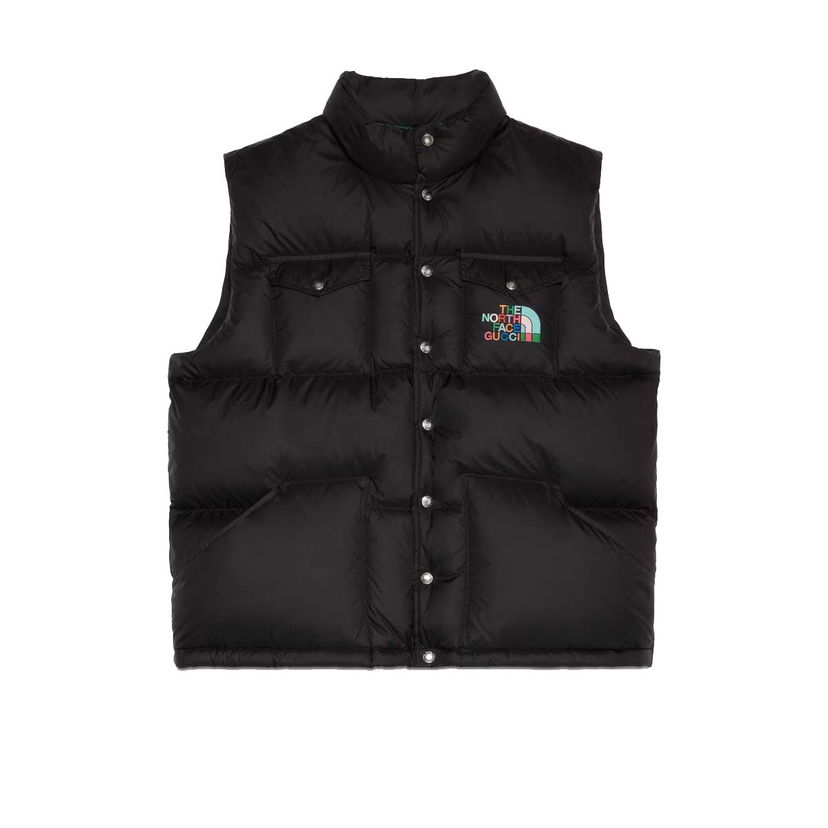 Väst Gucci The North Face x Down Vest Black Svart | 670654 XAAEO 1000