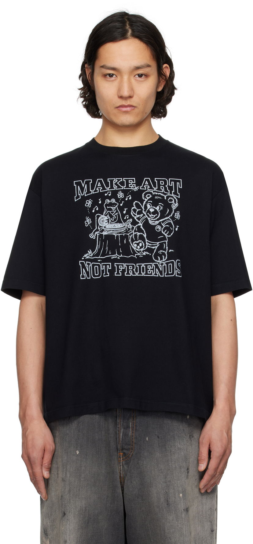 T-shirt Ambush AMBUSH 'Make Art' Graphic T-Shirt Svart | 12115328