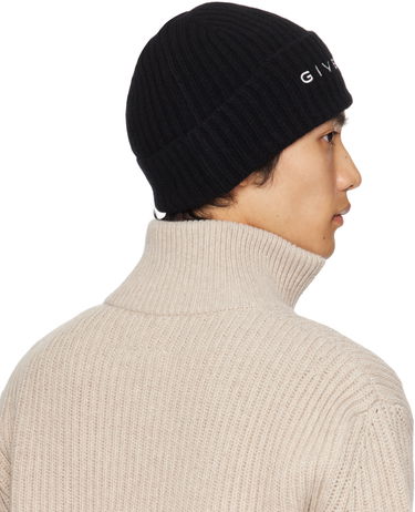 Mössa Givenchy Givenchy 4G Embroidered Beanie Svart | 710003974001-U7927, 2