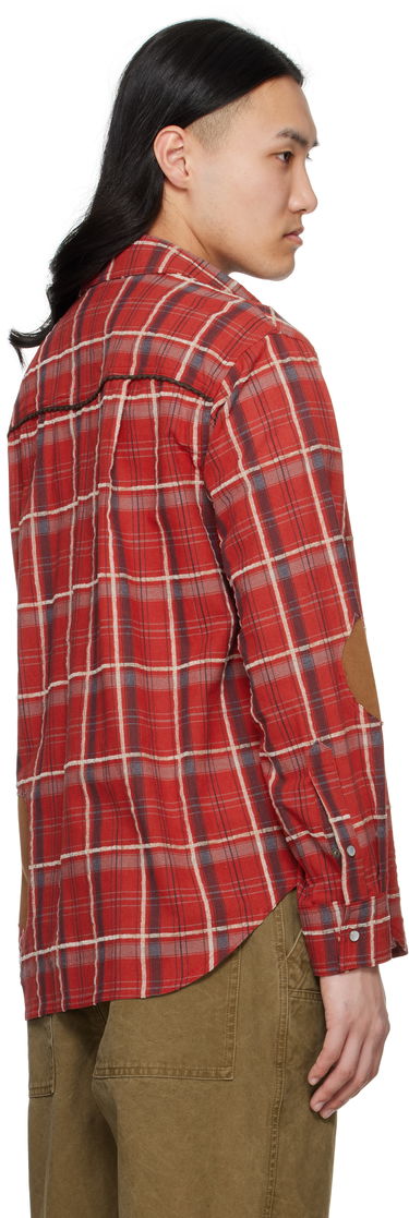 Skjorta Andersson Bell Andersson Bell Noah Patch Check Shirt Röd | atb1238m, 2