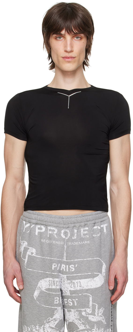 T-shirt Y/PROJECT V-Neck T-Shirt Svart | 104TO004