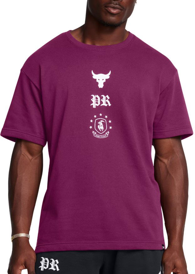T-shirt Under Armour Project Rock Terry Short Sleeve T-Shirt Purpur | 1386880-505