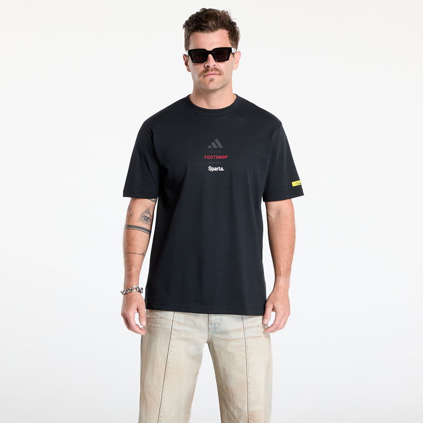 T-shirt adidas Performance Footshop x Sparta T-Shirt Svart | FTSHP_495